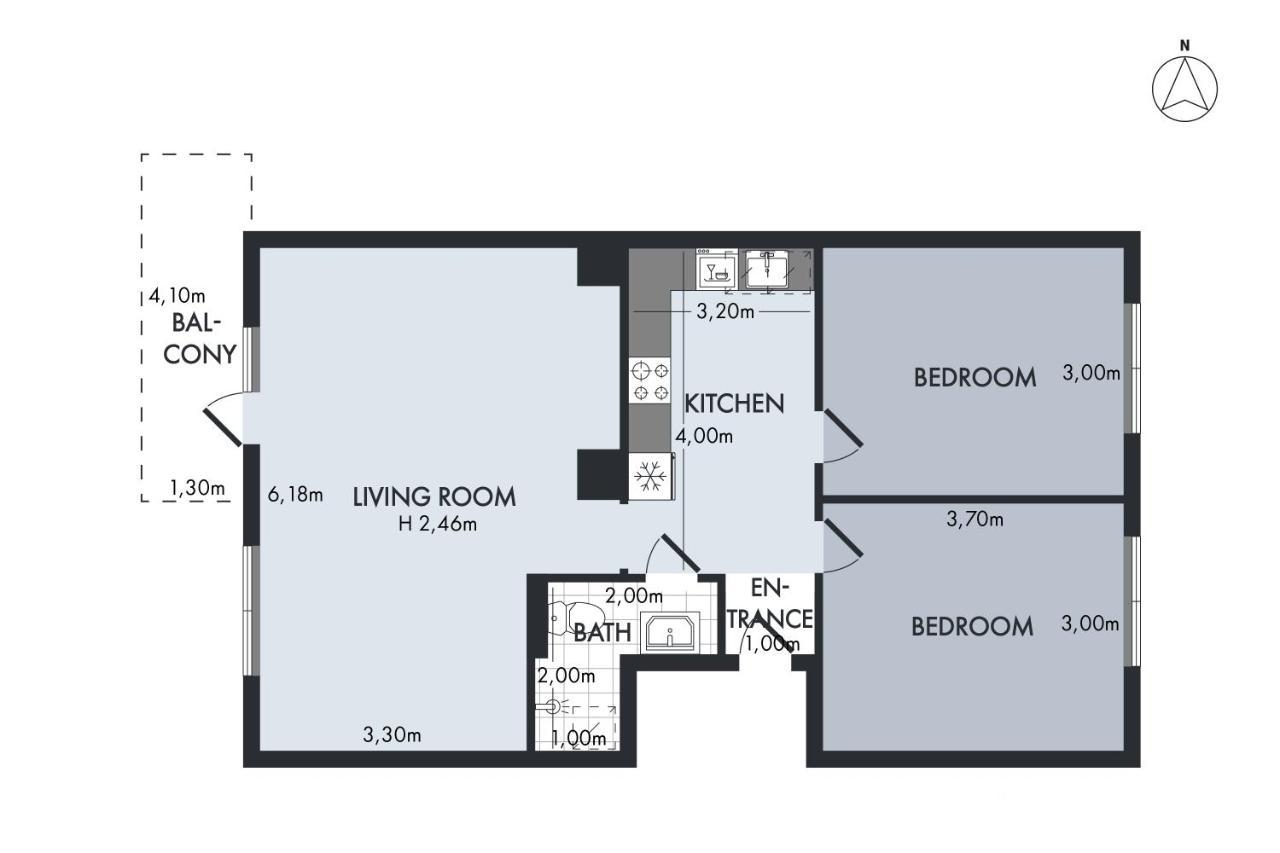 Sanders Charm - Amazing Two-Bedroom Apartment With Shared Garden Kopenhaga Zewnętrze zdjęcie
